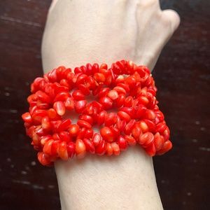 VINTAGE GENUINE CORAL BRACELET